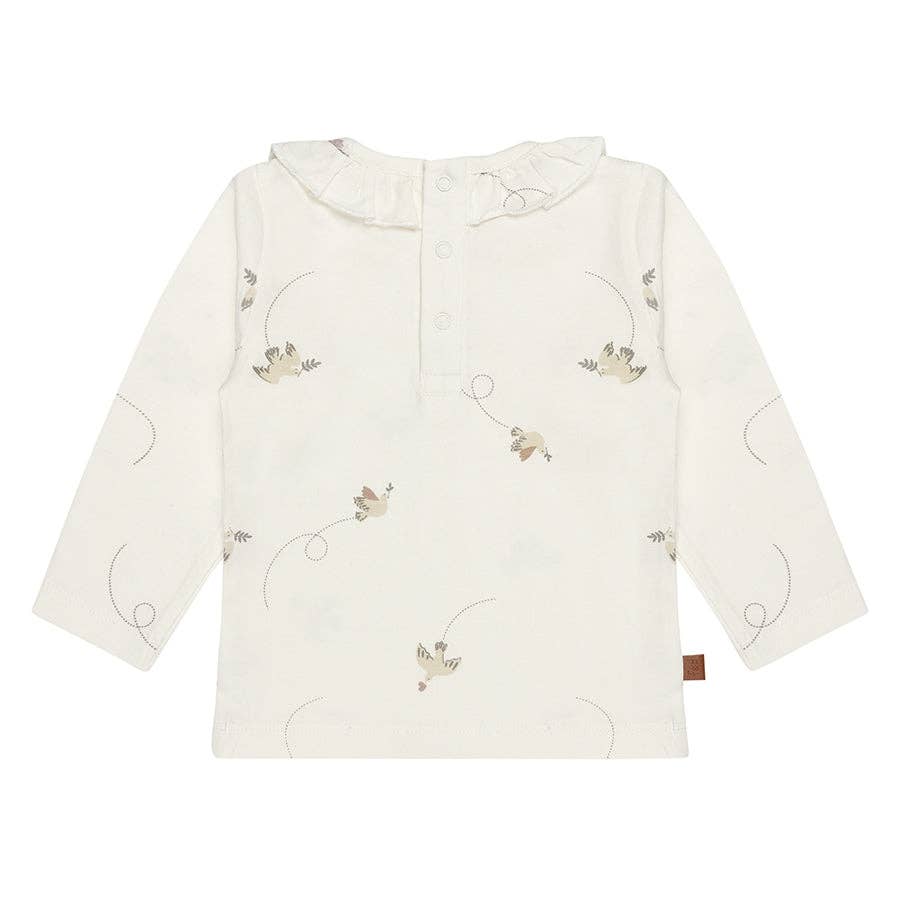 Frogs & Dogs Babyshirt met Ruffle Kraag - Follow Your Heart | Jet Stream