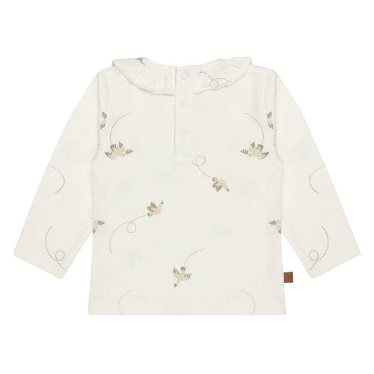 Frogs & Dogs Babyshirt met Ruffle Kraag - Follow Your Heart | Jet Stream