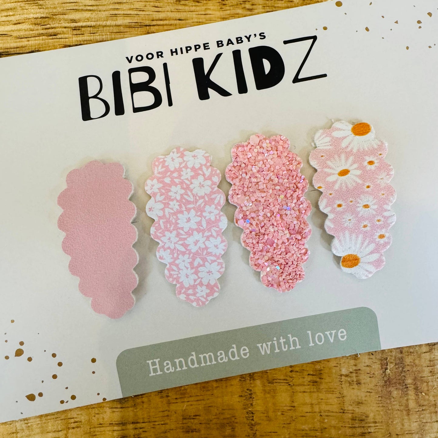 Bibi Kidz - Setje Haarspeldjes Kartel Pastel Roze