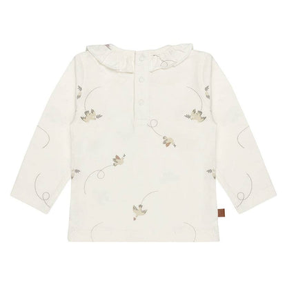 Frogs & Dogs Babyshirt met Ruffle Kraag - Follow Your Heart | Jet Stream