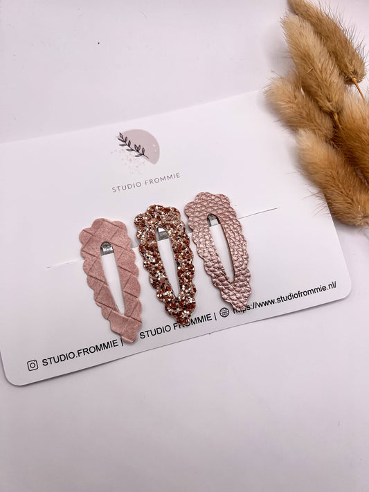 Haarspeldjes bubble roze (setje)