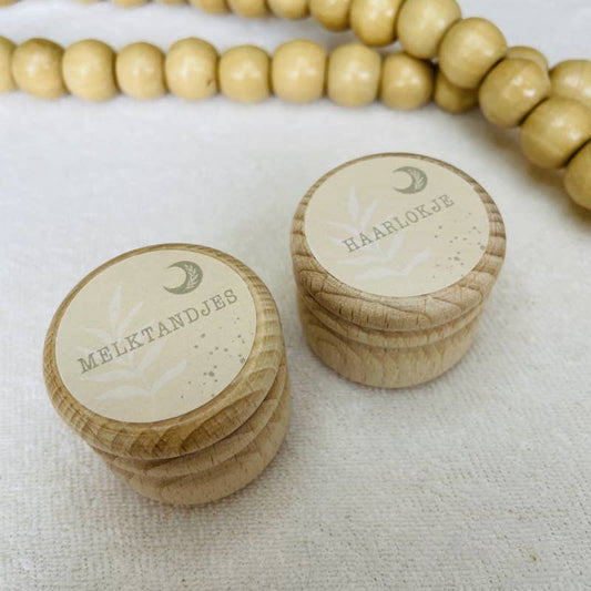 Bibi Kidz - Bewaardoosjes Haarlokje&tandjes Ecru