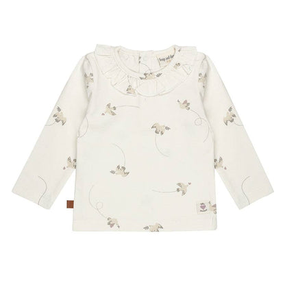 Frogs & Dogs Babyshirt met Ruffle Kraag - Follow Your Heart | Jet Stream