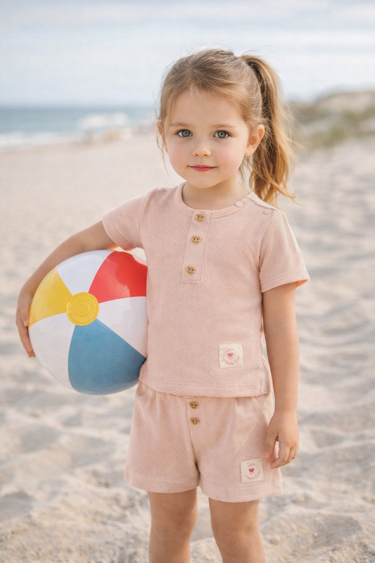 Frogs & Dogs Kids - Korte Broek Garden | Rose Smoke