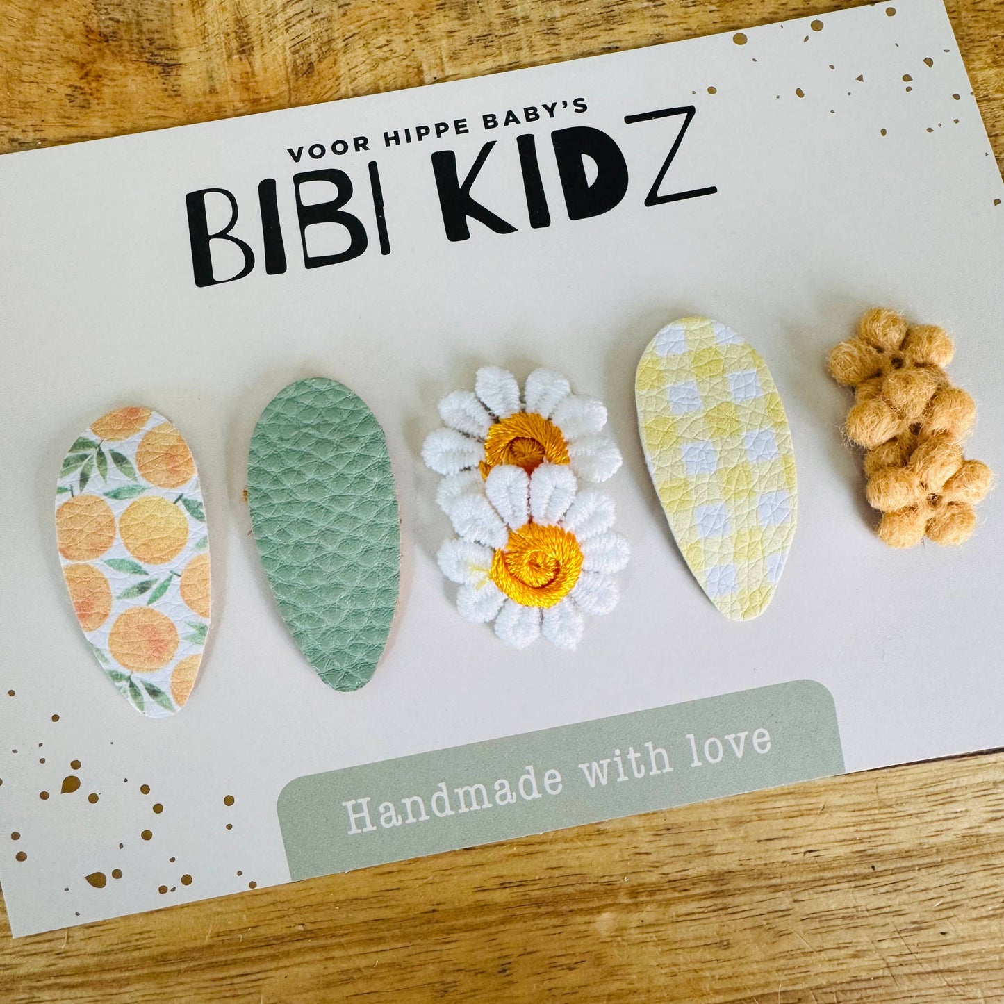 Bibi Kidz - Setje haarspeldjes Flower 3