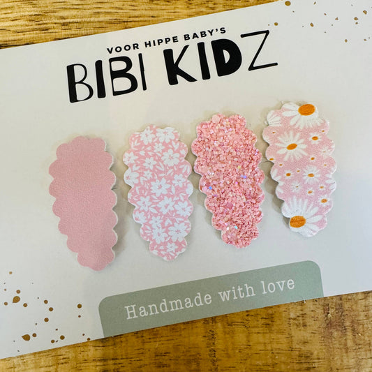 Bibi Kidz - Setje Haarspeldjes Kartel Pastel Roze