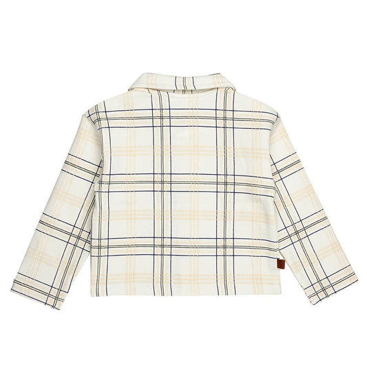 Frogs & Dogs - Kinderjas met ruitjes | White Alyssum