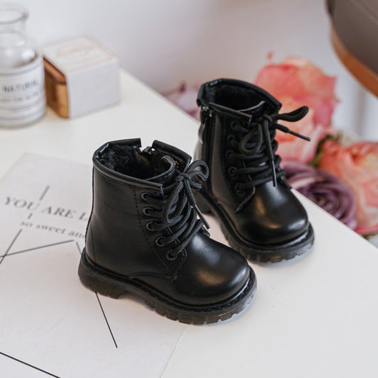 Gevoerde enkellaarsjes met rits - Zwart