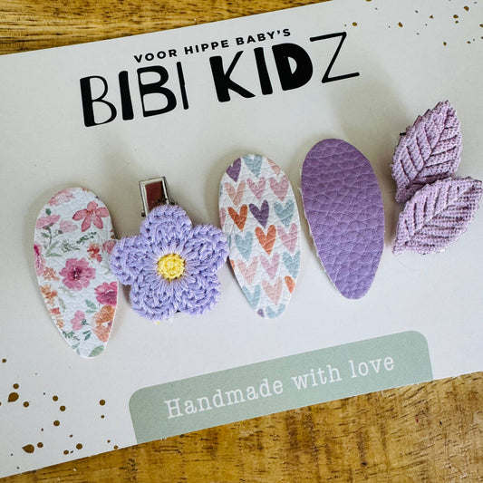 Bibi Kidz - Setje Haarspeldjes Flower 21