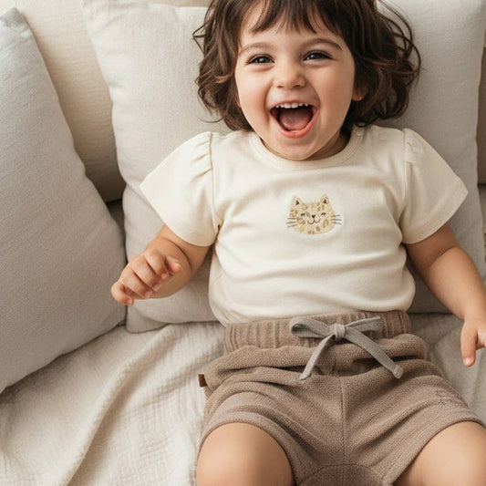 Frogs & Dogs Kids - Korte Broek Cat | Stucco