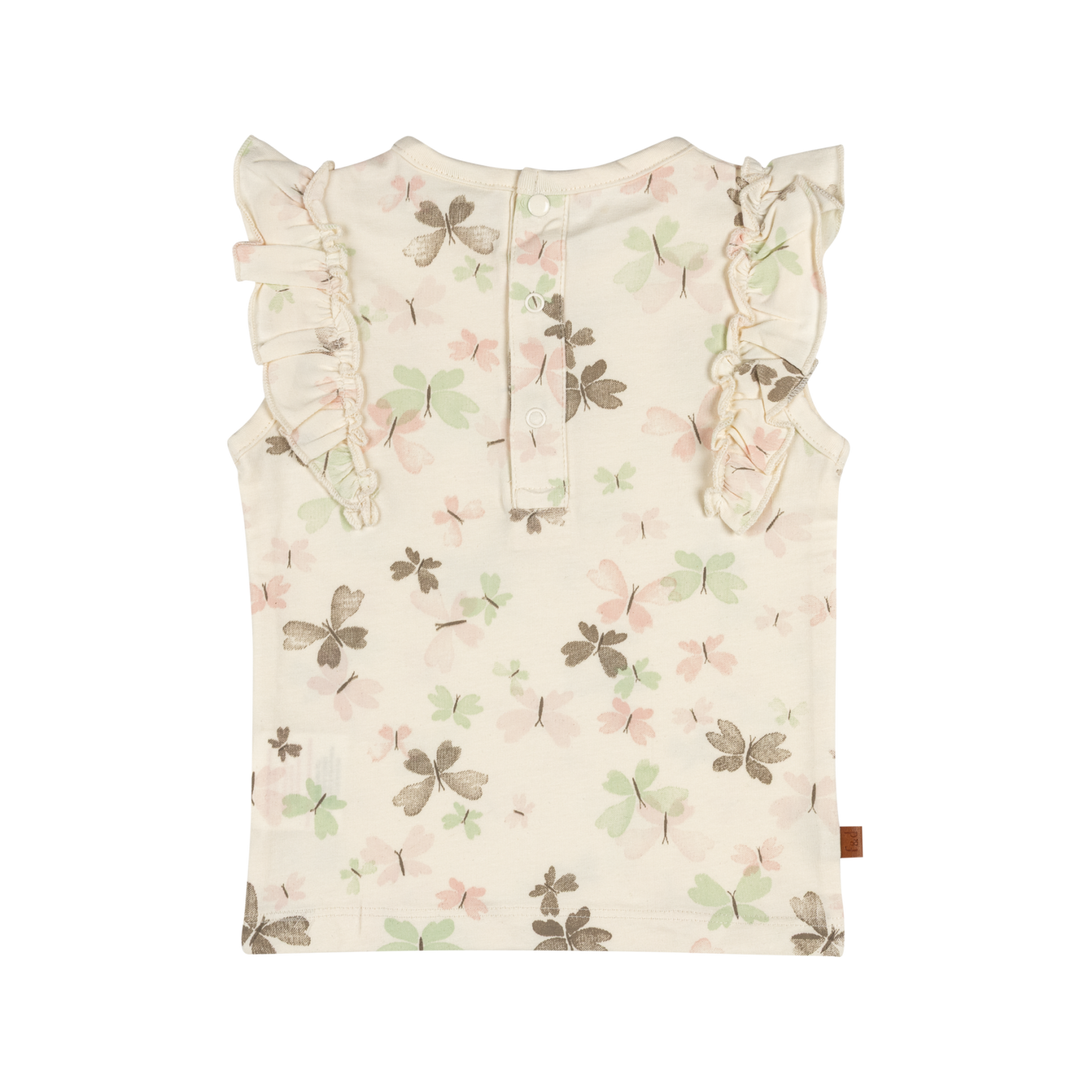 Frogs & Dogs Kids - Ruffle T-Shirt Butterflies | Pristine