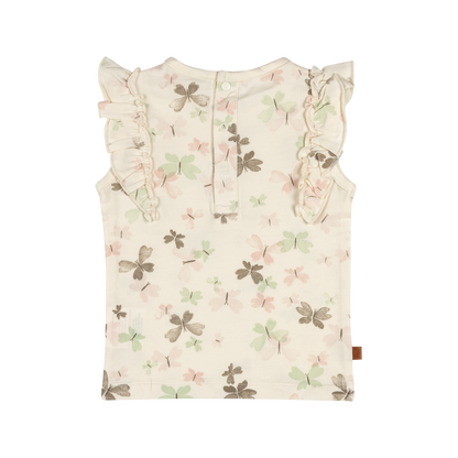 Frogs & Dogs Kids - Ruffle T-Shirt Butterflies | Pristine